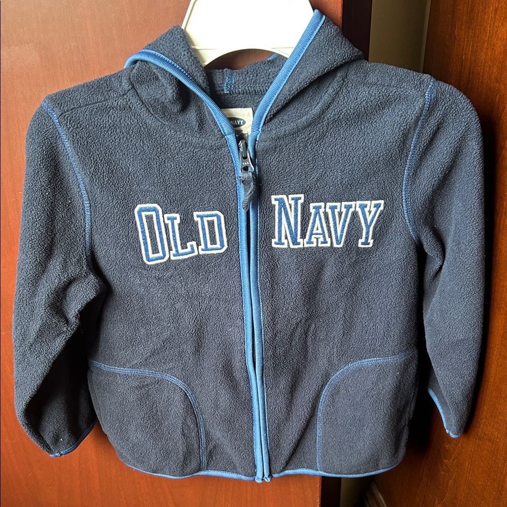 Old Navy Kids Charcoal Gray Fleece Hoodie